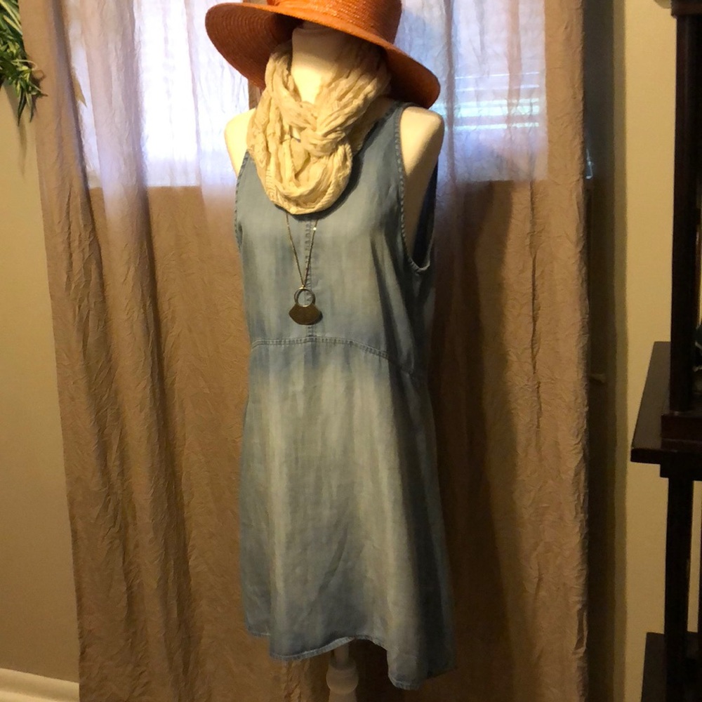 Bella Dahl light blue knee length dress Small